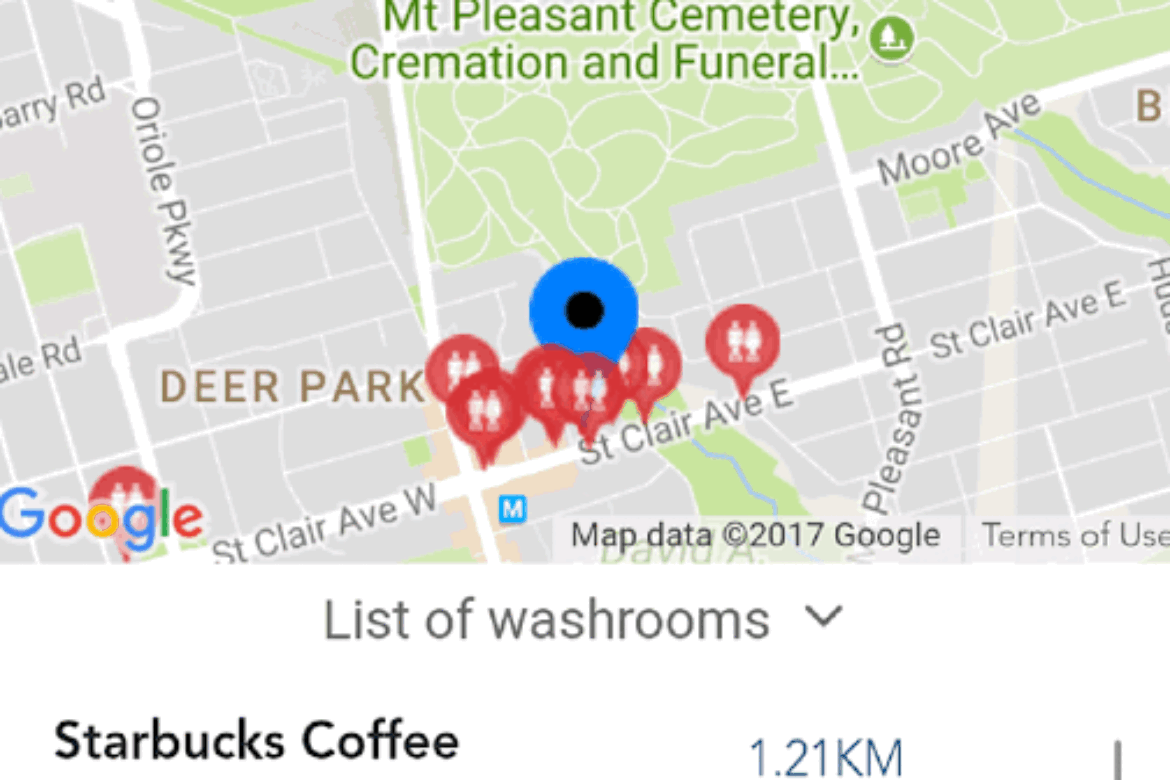 Crohn’s and Colitis Canada: Mobile Go Here App