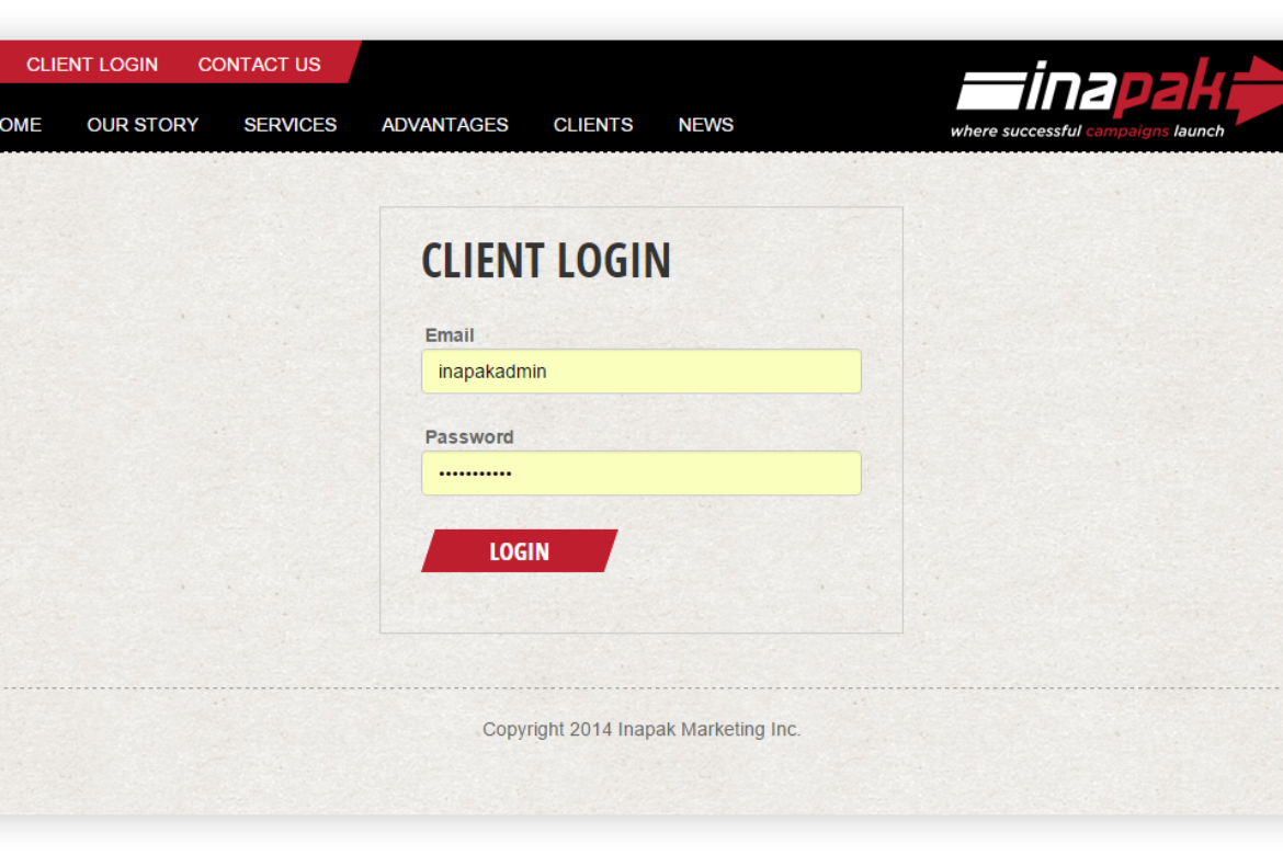 Inapak: Integrated Webstore