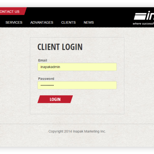 Inapak: Integrated Webstore