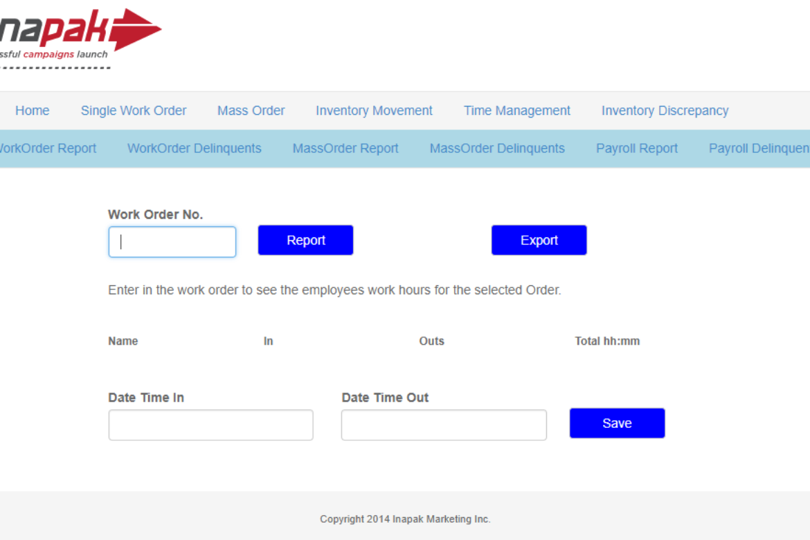Inapak: Mobile Pick Pack System