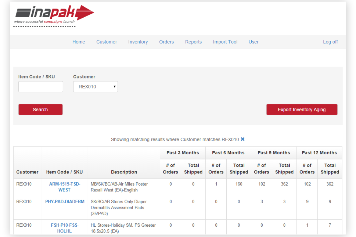 Inapak: Integrated Webstore